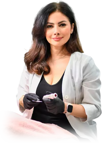 Photograph of Toki working